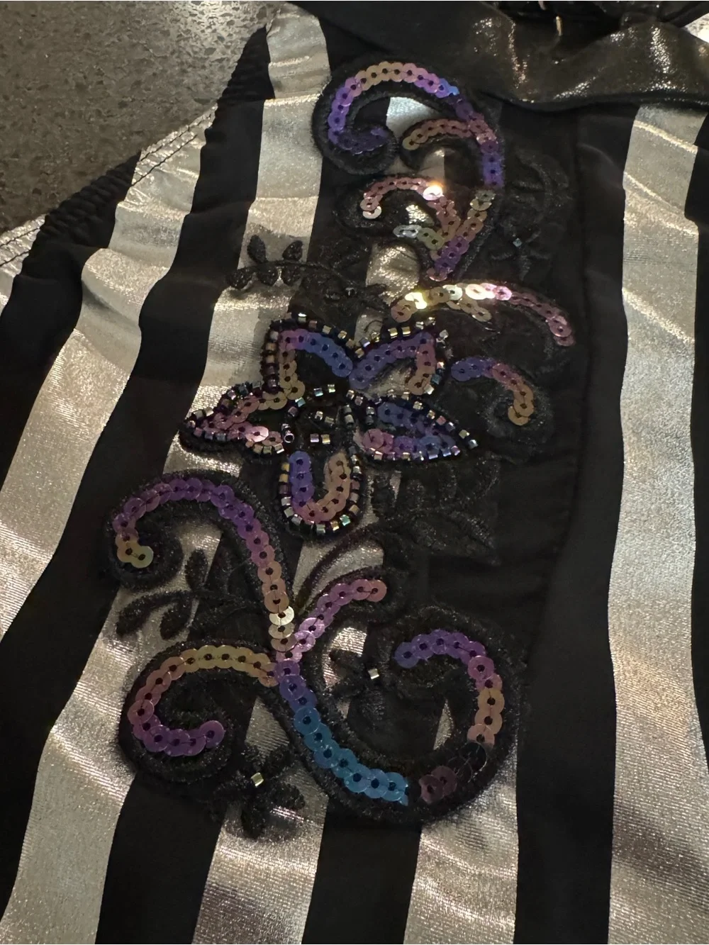 Tenth House Exalted (Black and silver) jazz costume size MA TH26014